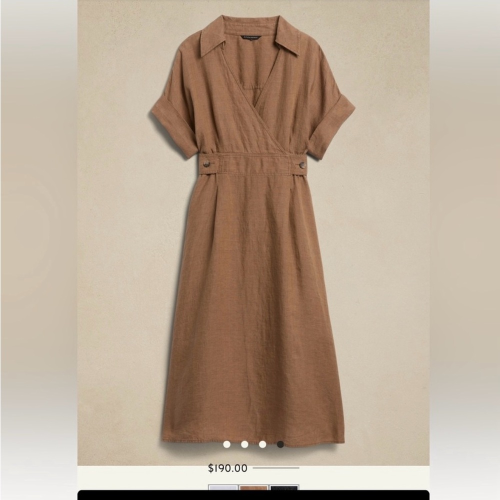 Banana Republic Asymmetrical Brown Dress - Picture 3 of 5